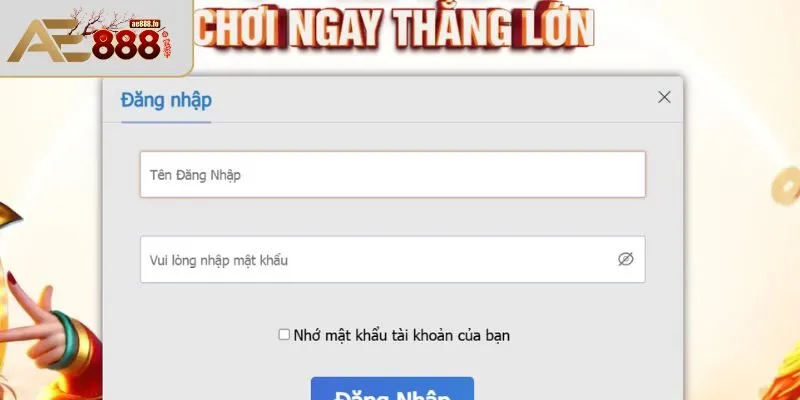 3 bước đăng nhập AE888