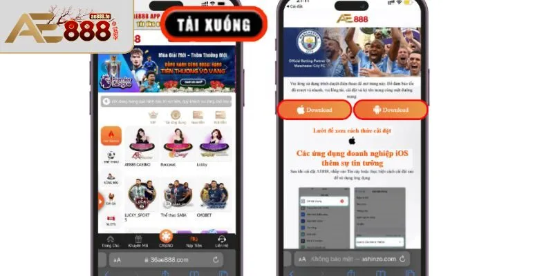 Quy trình tải app trên Android và iOS